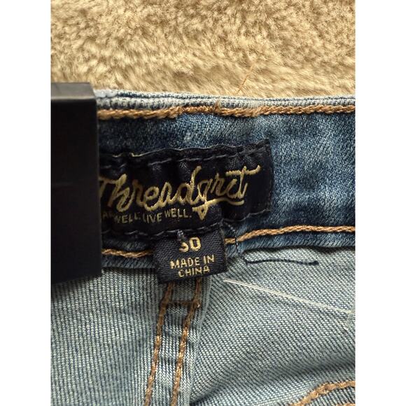 Threadgrit Cuffed Denim Shorts Size 30 - Picture 4 of 6